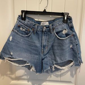Abercrombie Boyfriend Distressed Shorts